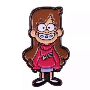 *50% OFF! Mabel Pines Gravity Falls pin enamel flair disney cartoon girl braces
